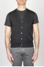 SBU - Strategic Business Unit - Classic Cotton Knit Black Sleeveless Cardigan Vest
