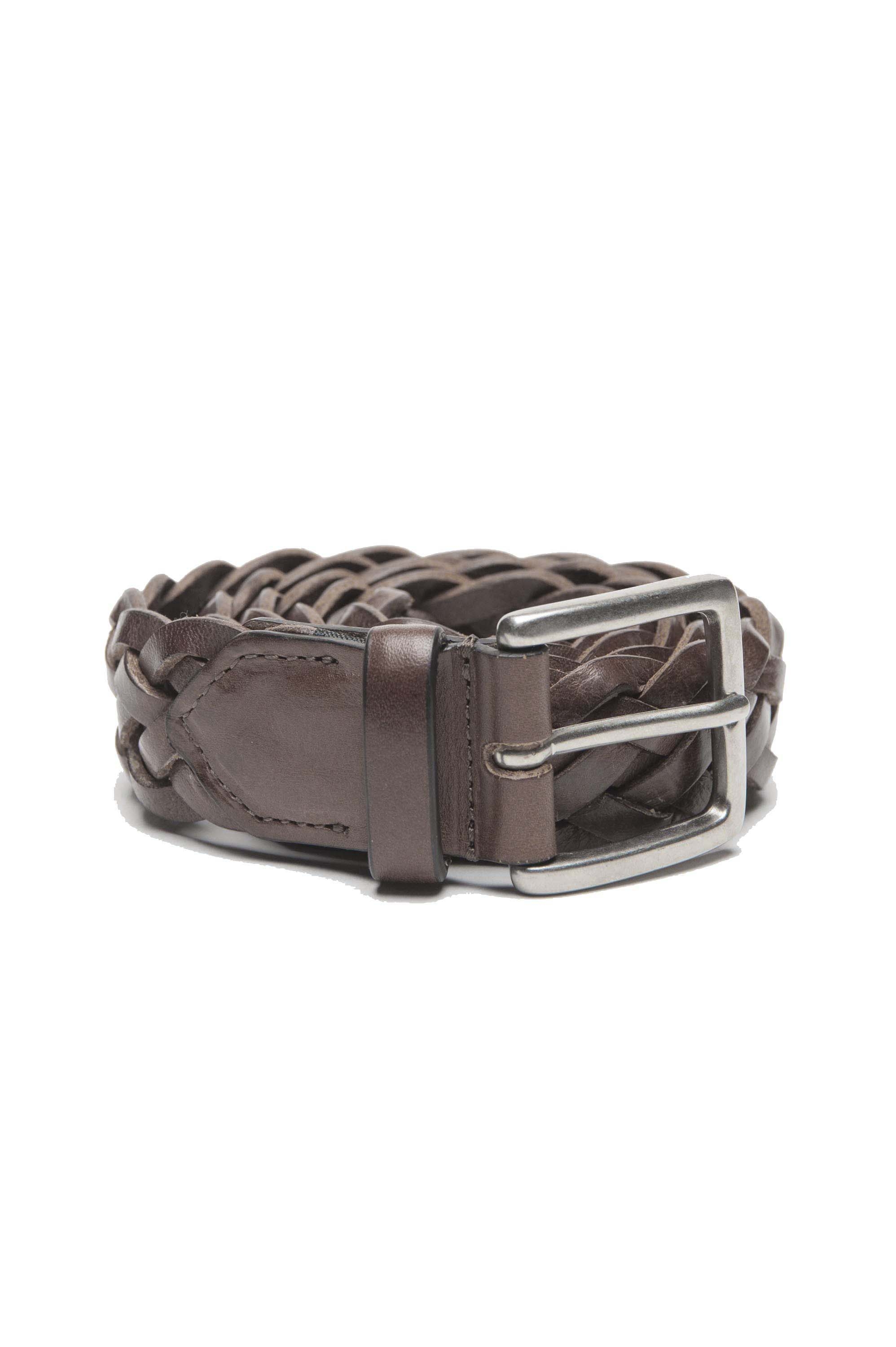 SBU 01236_19AW Classic belt in brown calfskin leather 1.2 inches 01