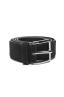 SBU 01240_19AW Clásico cinturón en gamuza negro 3.5 cm 01