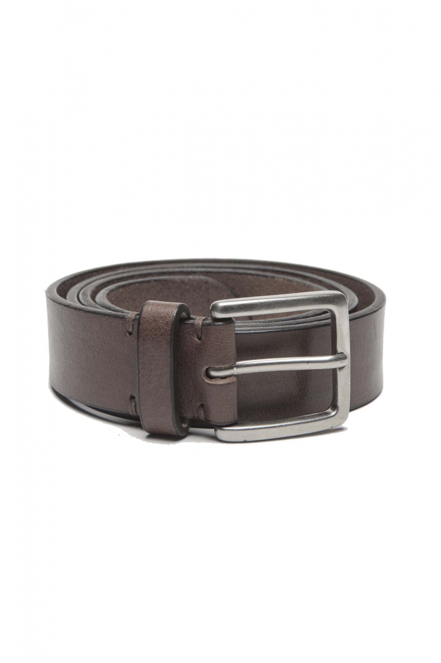 SBU 01248_19AW Classic belt in brown calfskin leather 1.2 inches 01