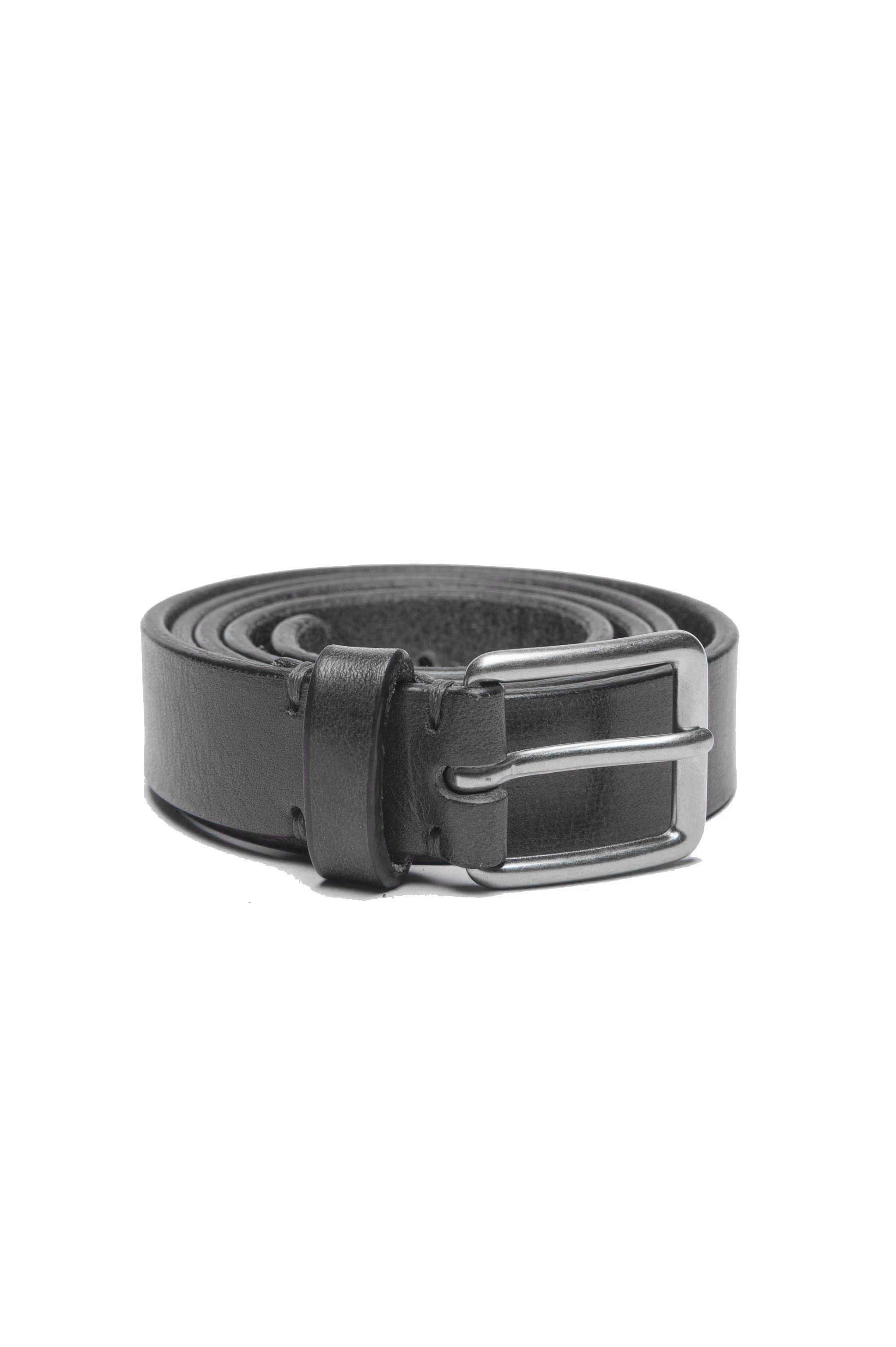 SBU 01250_19AW Classic belt in black calfskin leather 0.9 inches 01