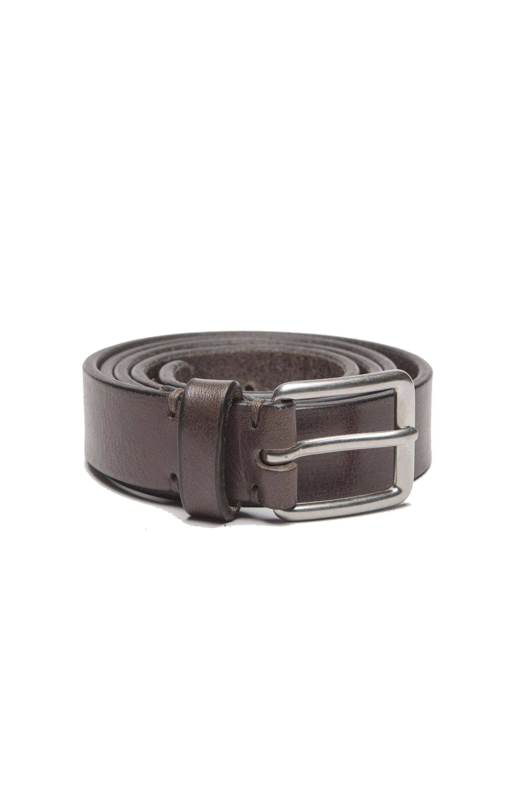 SBU 01251_19AW Clásico cinturón en piel de becerro marrón 2.5 cm 01