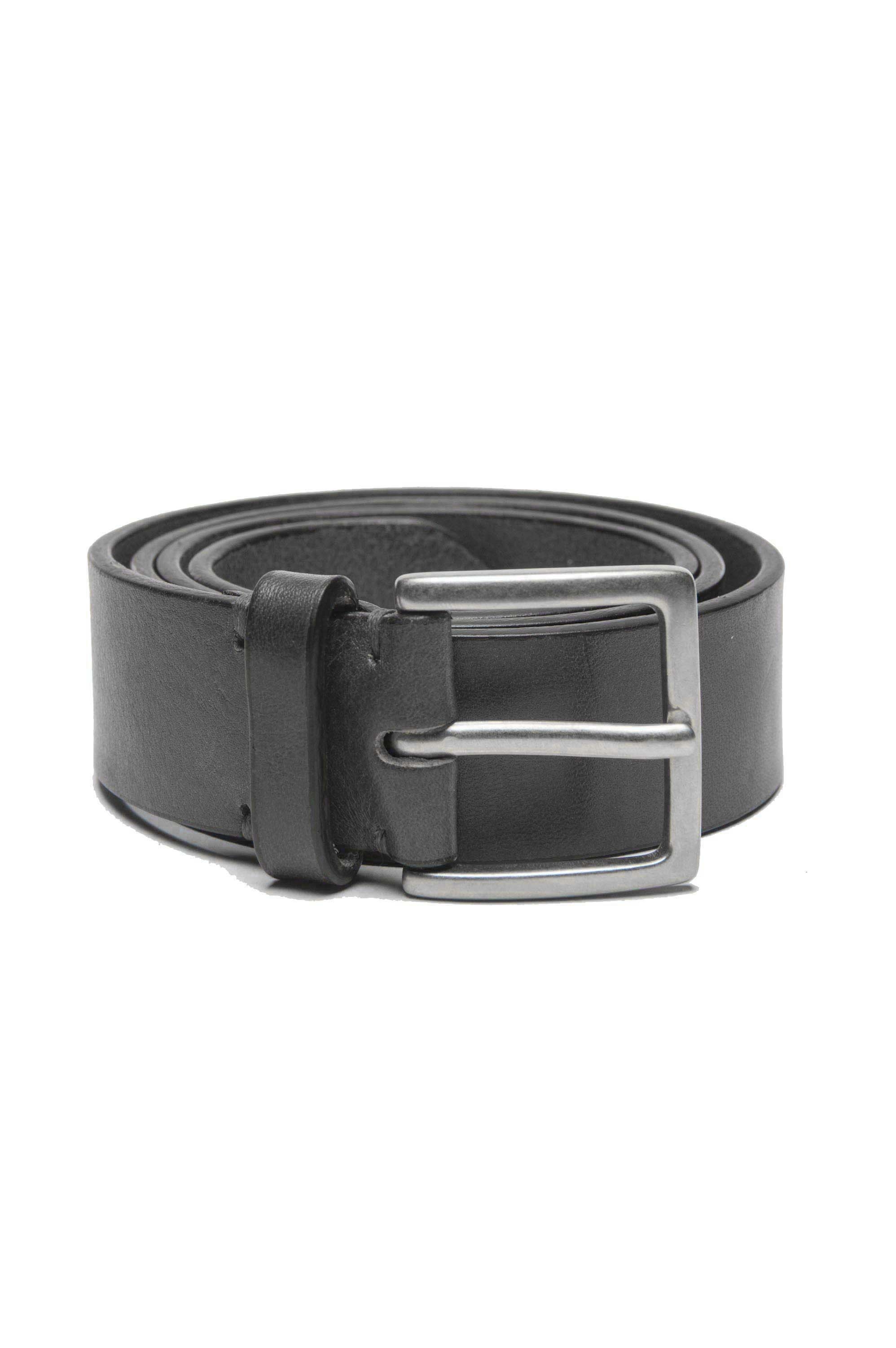 SBU 01253_19AW Classic belt in black calfskin leather 1.4 inches 01