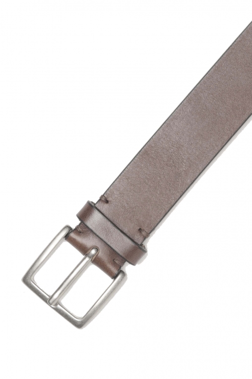 SBU 01254_19AW Clásico cinturón en piel de becerro marrón 3.5 cm 01