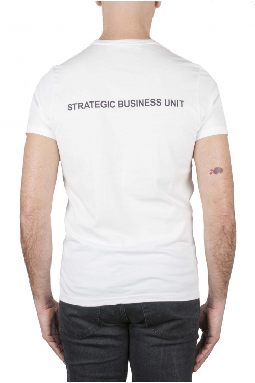 SBU 01162_19AW クラシック半袖コットンラウンドネックTシャツホワイト 01