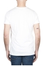 SBU 01800_19AW T-shirt blanc à col rond imprimé à la main 04