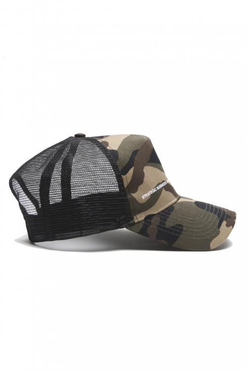SBU 01806_19AW クラシックコットントラッカーキャップカモフラージュグリーン 01