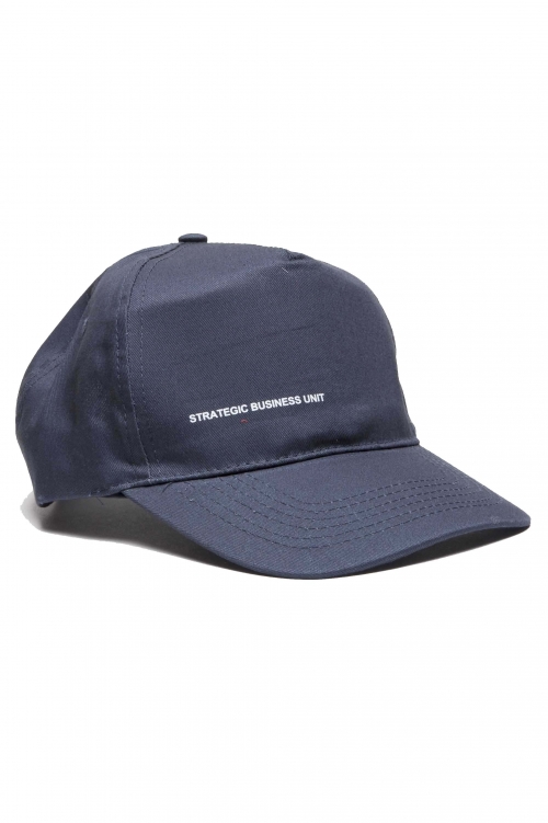 SBU 01187_19AW 古典的な綿の野球帽青に 01