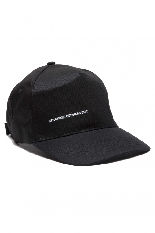 SBU 01188_19AW 古典的な綿の野球帽黒 01
