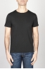 SBU - Strategic Business Unit - Classic Short Sleeve Flamed Cotton Scoop Neck T-Shirt Black