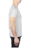 SBU 01169_19AW Clásica camiseta de cuello redondo manga corta de algodón negra y gris gráfica impresa 03