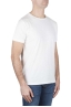 SBU 01637_19AW T-shirt girocollo aperto in cotone fiammato bianca 02