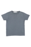 SBU 01641_19AW Flamed cotton scoop neck t-shirt dark grey 06