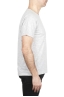 SBU 01646_19AW T-shirt girocollo aperto in cotone fiammato grigio melange 03