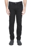 SBU 01587_19AW Natural ink dyed black stretch cotton jeans 01