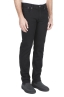 SBU 01587_19AW Jeans en coton stretch noir teint à l'encre naturelle 02