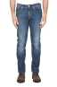SBU 01452_19AW Teint pur indigo délavé à la pierre coton stretch jeans bleu 01