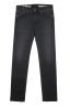 SBU 01455_19AW Natural ink dyed stone washed black stretch cotton jeans 06