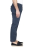 SBU 01952_2020SS Pantalon en coton bleu classique avec pinces et poignets 03