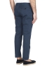 SBU 01952_2020SS Pantalon en coton bleu classique avec pinces et poignets 04