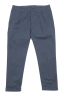 SBU 01952_2020SS Pantaloni classico in cotone con pinces e risvolto blu 06