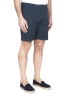 SBU 01955_2020SS Ultra-light chino short pants in navy blue stretch cotton 02