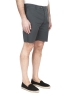 SBU 01957_2020SS Ultra-light chino short pants in grey stretch cotton 02