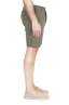 SBU 01960_2020SS Ultra-light chino short pants in green stretch cotton 03