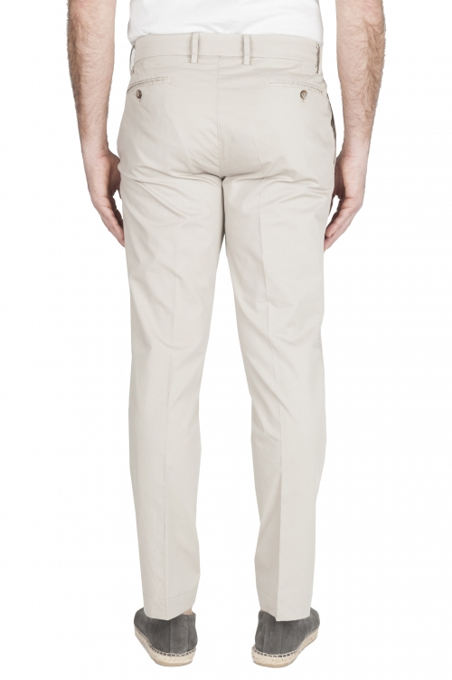 SBU 01964_2020SS Pantalón chino clásico en algodón elástico beige 01
