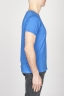 SBU - Strategic Business Unit - Classic Short Sleeve Flamed Cotton Scoop Neck T-Shirt Light Blue