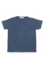SBU 01975_2020SS T-shirt girocollo aperto in cotone fiammato blu 06