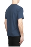 SBU 01982_2020SS Camiseta de algodón puro con cuello redondo azul 04