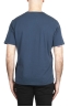 SBU 01982_2020SS Camiseta de algodón puro con cuello redondo azul 05