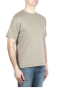 SBU 01985_2020SS Camiseta de algodón puro con cuello redondo verde militar 02