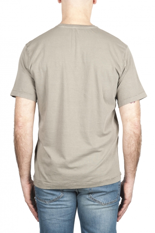 SBU 01985_2020SS T-shirt col rond en pur coton vert militaire 01