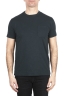 SBU 01994_2020SS Camiseta de algodón negro de cuello redondo y bolsillo de parche 01