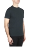 SBU 01994_2020SS Camiseta de algodón negro de cuello redondo y bolsillo de parche 02