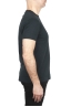SBU 01994_2020SS Camiseta de algodón negro de cuello redondo y bolsillo de parche 03