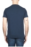 SBU 01996_2020SS Camiseta de algodón azul de cuello redondo y bolsillo de parche 05