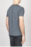 Classic Short Sleeve Flamed Cotton Scoop Neck T-Shirt Dark Grey