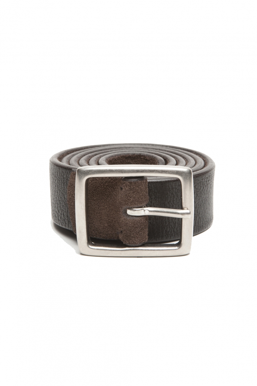 SBU 02806_2020SS Reversible brown and black leather belt 1.2 inches 01
