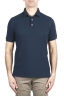 SBU 02041_2020SS Short sleeve navy blue pique polo shirt  01