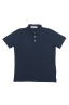 SBU 02041_2020SS Short sleeve navy blue pique polo shirt  06