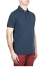 SBU 02044_2020SS Short sleeve blue pique polo shirt  02