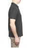 SBU 02046_2020SS Short sleeve anthracite pique polo shirt  03