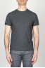 SBU - Strategic Business Unit - Classic Short Sleeve Flamed Cotton Round Neck Grey T-Shirt
