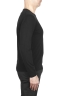 SBU 02067_2020SS Black crew neck tubular cotton sweater  03
