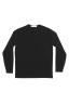 SBU 02067_2020SS Black crew neck tubular cotton sweater  06