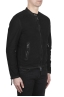 SBU 02077_2020SS Black suede leather jacket 02