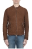 SBU 02078_2020SS Brown suede leather jacket 01